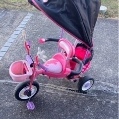 ミニーちゃん 三輪車 手押しの画像