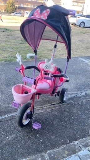 ミニーちゃん 三輪車 手押し