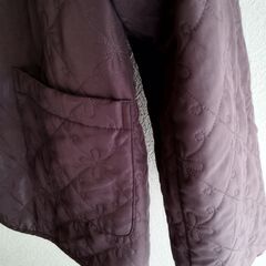 GRECOT レディースジャケット 裏ボア 軽量・暖か 紫 Lサイズ～LLサイズ 美品の画像