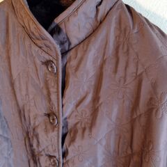 GRECOT レディースジャケット 裏ボア 軽量・暖か 紫 Lサイズ～LLサイズ 美品の画像