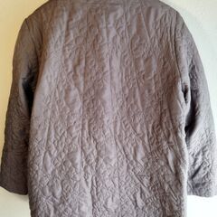 VITRAGE 中綿 レディースジャケット  コート グレー 軽量・暖か グレーうす紫 LLサイズ 美品の画像