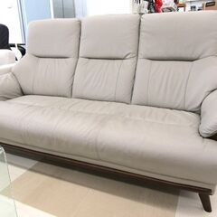 状態良好 ニトリ ハイバックソファ コウテイ3 KOTEI3 3人掛けソファ 本