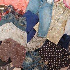 80 女の子　キッズ　長袖服　23点 　靴5点　スニーカーの画像