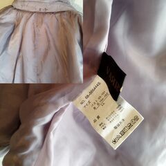 VARROWDA 中綿 レディースジャケット 軽量・暖か うす紫 Lサイズ相当ズ 美品の画像