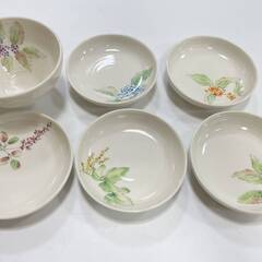 【7315‐2】大内順子 おもてなしの器 木箱入 皿 鉢 10点揃 未使用品 和食器 小皿 小鉢 食器 箱付きの画像