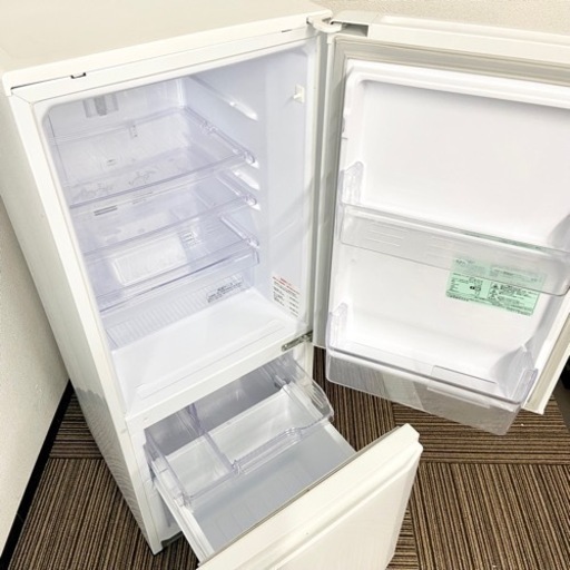 激安‼️単身用にピッタリ 146L 16年製 MITSUBISHI2ドア冷蔵庫MR-P15EZ-KW