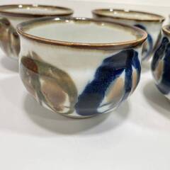 【7736】たち吉 橘吉 業平文 お茶呑茶碗 5客セット 湯呑 湯飲み 茶器 未使用品の画像