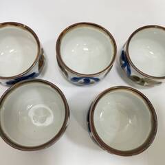 【7736】たち吉 橘吉 業平文 お茶呑茶碗 5客セット 湯呑 湯飲み 茶器 未使用品の画像