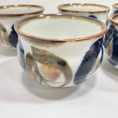 【7736】たち吉 橘吉 業平文 お茶呑茶碗 5客セット 湯呑 湯飲み 茶器 未使用品の画像