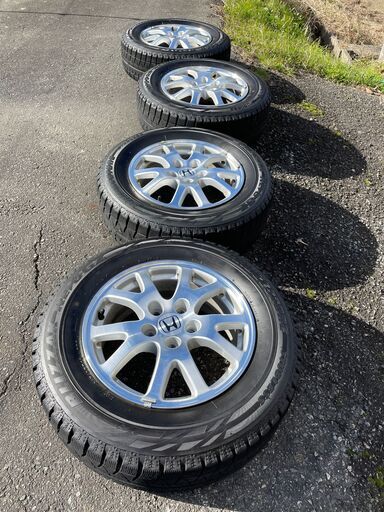 ホンダ　オデッセイ純正ホイール４本　16X6.5JJ 215/65R16ブリザックREVO GZ16年製ジャンク