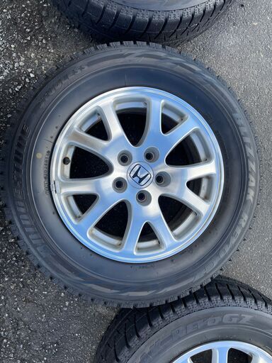 ホンダ　オデッセイ純正ホイール４本　16X6.5JJ 215/65R16ブリザックREVO GZ16年製ジャンク