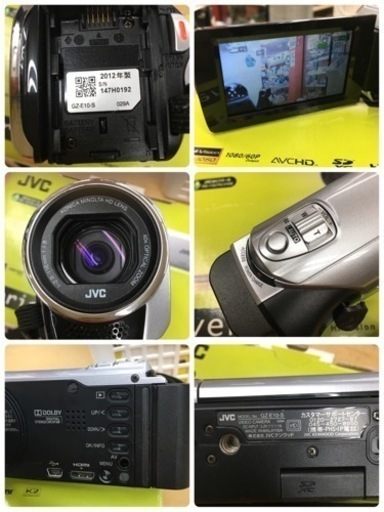 S335 初期化済み JVC KENWOOD JVC ビデオカメラ SDカード対応  GZ-E10 バッテリー2個付属