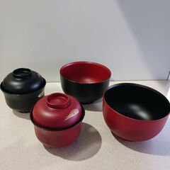 プラスチック和食器19点セットの画像