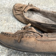 フェイクファー  ローファーの画像