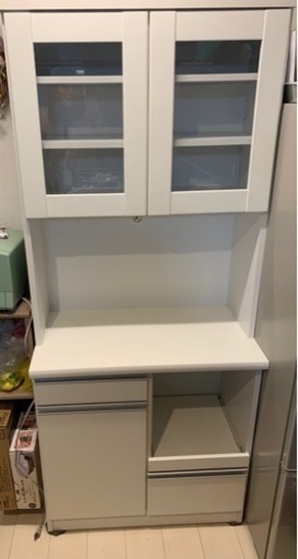 <取引中>食器棚★白　値下げ
