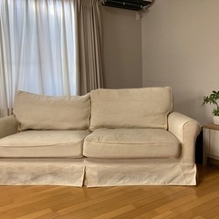 【値下げしました】ニトリ3人掛けソファ カーシーK D