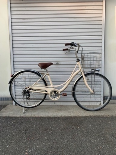 ☆前後タイヤ良品☆ 26インチ 6段変速カゴ下LEDオートライト 防犯登録料込!! [No.230]