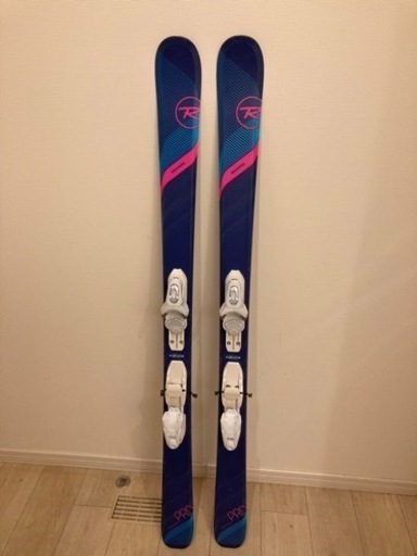 【取引終了】【スキー5点セット】スキー（ロシニョール）・ブーツ（サロモン）・ビィンディング・ストック・ケース
