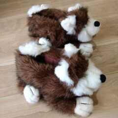 犬 あったかルームシューズ もこもこ キッズの画像