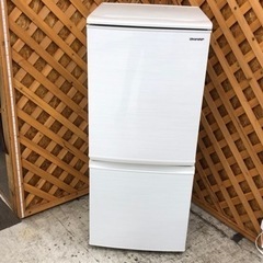 【愛品館江戸川店】SHARP 137L 2ドア 冷蔵庫 （2019年製） ID:143-014917-007