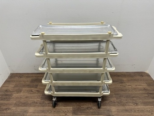 KAWAJUN　カワジュン　業務用　バントレイカート　５段　ワゴン　台車　W３３.５０ｘＤ８１０ｘＨ９４０ｍｍ　