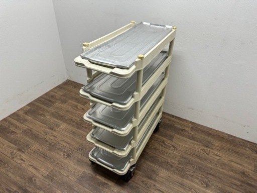 KAWAJUN　カワジュン　業務用　バントレイカート　５段　ワゴン　台車　W３３.５０ｘＤ８１０ｘＨ９４０ｍｍ