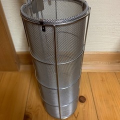 パスタ　スパゲティー揚 スリム 16メッシュ ステンレス　新越　湯切り　未使用の画像