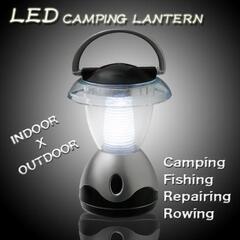 新品　コンパクトで軽量♪　ランタン LED4灯　キャンピングや室外灯に！の画像