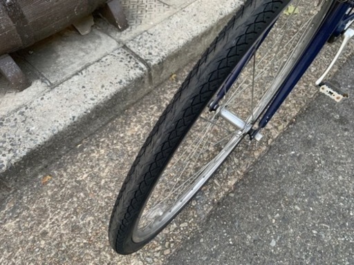 ??ＷＥＥＫＥＮＤ　ＢＩＫＥＳ　フレーム　アルミ　クロスバイク　700x28c 青　7変速　美品
