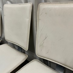 ガラステーブル ダイニングセットの画像