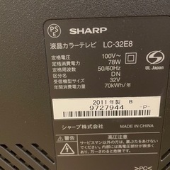 32インチテレビの画像