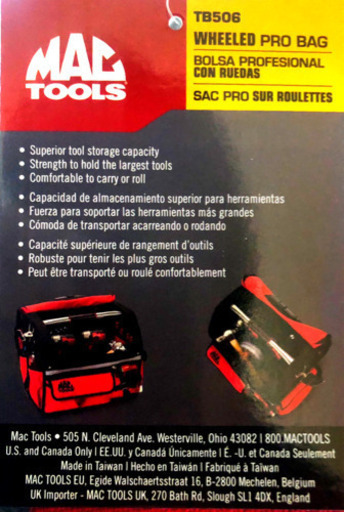 MAC  TOOLs   キャリー付工具入　