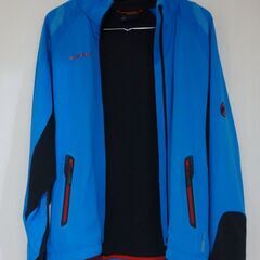 正規品 マムート ソフトシェルジャケット パルス ブルー アウトドア MAMMUT Pulse ジャージ素材 青 水色の画像