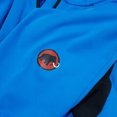 正規品 マムート ソフトシェルジャケット パルス ブルー アウトドア MAMMUT Pulse ジャージ素材 青 水色の画像