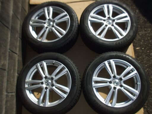 社外アルミホイール　ヨコハマスタッドレスタイヤ　４本セット 　２１５/５５R17　クラウン２１０系　マジェスタ等に　ice GUARD iG６０