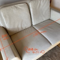 2人掛けソファの画像