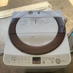 配送可能 シャープ SHARP 7．0k全自動洗濯機 ES-A70E9