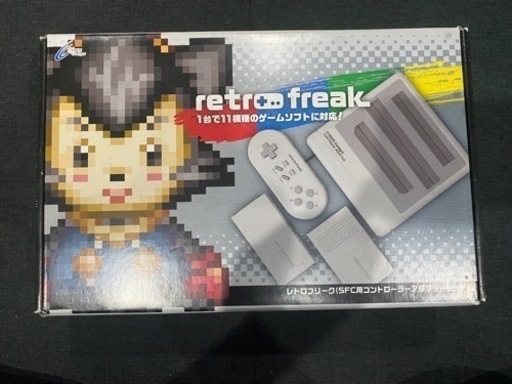 【期間限定値下げ中】レトロフリーク (レトロゲーム互換機) (SFC用コントローラーアダプターセット) スーパーグレー