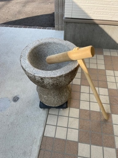 餅つき用　石臼　メンテナンス済み