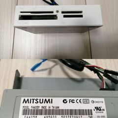 内蔵型カードリーダー　3.5インチベイ　SD/CF/xD/MS等　FA405M　オウルテックの画像
