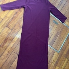 ロングニットワンピースの画像