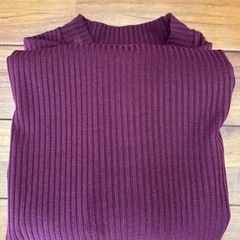 ロングニットワンピースの画像