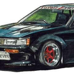NC-392 TOYOTA カローラレビンAE86 限定版画 直筆サイン有 額装済 作家 平右ヱ門の画像