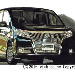 NC-395 TOYOTA エスクァイア 限定版画 直筆サイン有...
