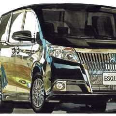 NC-395 TOYOTA エスクァイア 限定版画 直筆サイン有 額装済 作家 平右ヱ門の画像