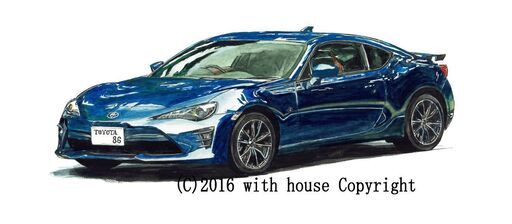 NC-396 TOYOTA86 限定版画 直筆サイン有 額装済 作家 平右ヱ門