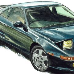 NC-400 TOYOTA MR-Ⅱ 限定版画 直筆サイン有 額装済 作家 平右ヱ門の画像