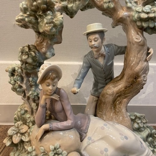 【希少】 LLADRO リヤドロ 男女 フィギリン 陶器人形 置物 手渡し限定