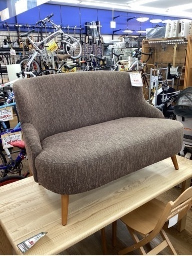 KA-26【新入荷　リサイクル品】ウニコ　ソフィー　2シーターソファ　ブラウン