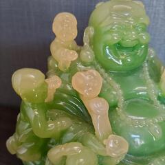 七福神　翡翠　置物　オブジェ　2体セット